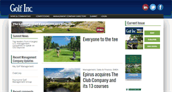 Desktop Screenshot of golfincmagazine.com