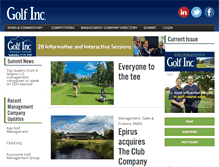 Tablet Screenshot of golfincmagazine.com
